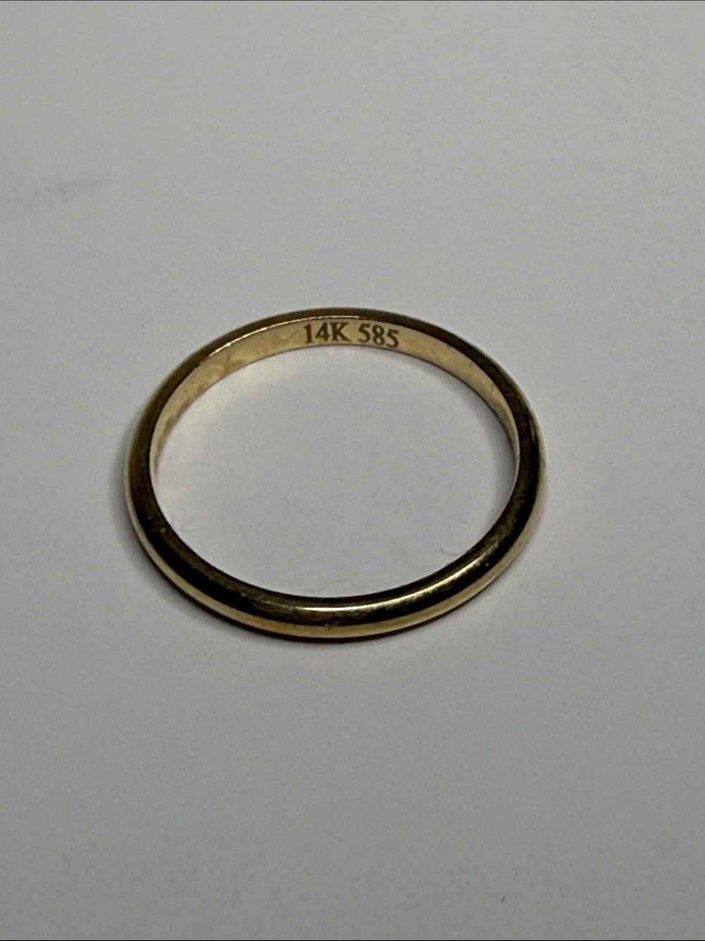 Goldtone Slim Stackable Ring - Picture 2 of 2